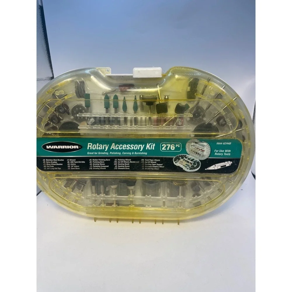 New 276 pc Rotary Accessory‎ Kit for Handheld & Flex Shaft  Rotary Tools